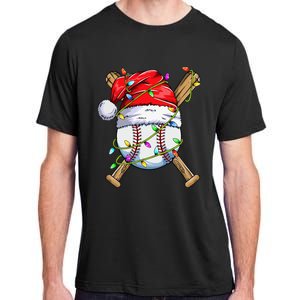 Santa Sports Design For Christmas Baseball Player Adult ChromaSoft Performance T-Shirt