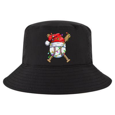Santa Sports Design For Boy Christmas Baseball Player Cool Comfort Performance Bucket Hat
