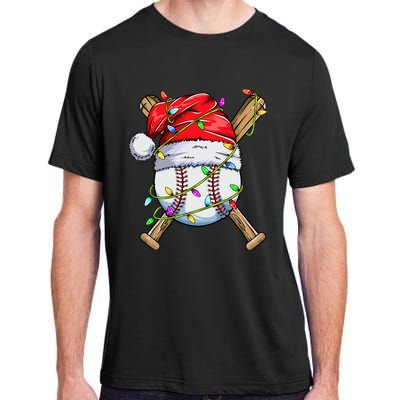 Santa Sports Design For Boy Christmas Baseball Player Adult ChromaSoft Performance T-Shirt