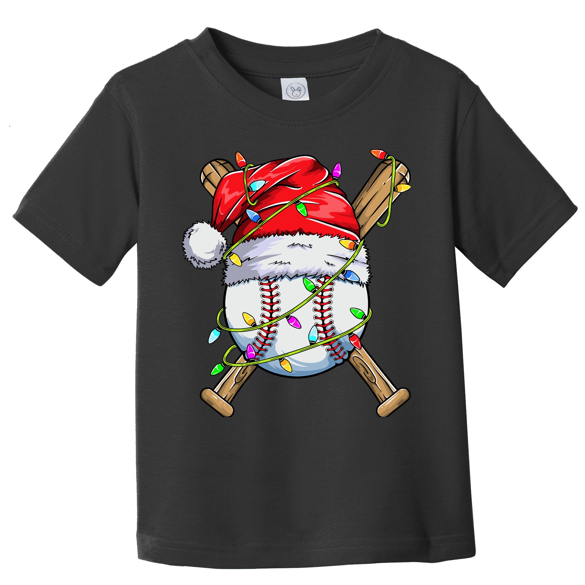 Santa Sports Design For Boy Christmas Baseball Player Toddler T-Shirt