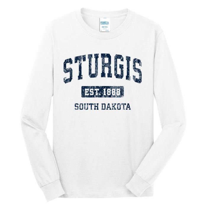 Sturgis South Dakota Sd Vintage Athletic Sports Design Tall Long Sleeve T-Shirt