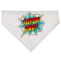 Superdad Super Dad Super Hero Superhero Fathers Day Vintage USA-Made Doggie Bandana