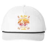 Sunset Skiing Dad Just Like Normal Dad Except Much Cooler Ski Skier Snapback Five-Panel Rope Hat