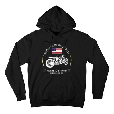 Sturgis South Dakota Bike Rally 2024 Trump Motorcycle Trike Hoodie