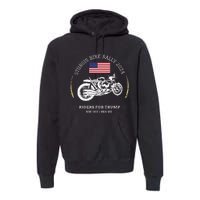 Sturgis South Dakota Bike Rally 2024 Trump Motorcycle Trike Premium Hoodie