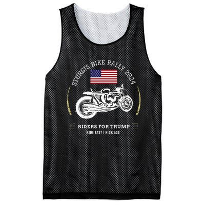 Sturgis South Dakota Bike Rally 2024 Trump Motorcycle Trike Mesh Reversible Basketball Jersey Tank