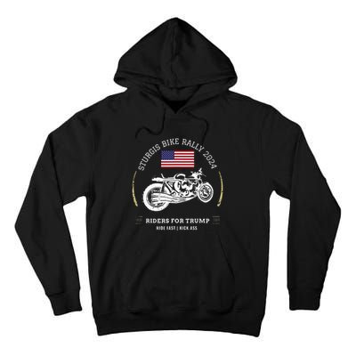 Sturgis South Dakota Bike Rally 2024 Trump Motorcycle Trike Tall Hoodie