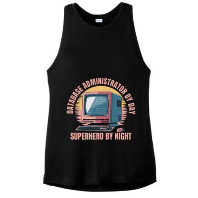 Sql Security Data Dbms Database Administrator Ladies PosiCharge Tri-Blend Wicking Tank