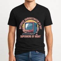 Sql Security Data Dbms Database Administrator V-Neck T-Shirt