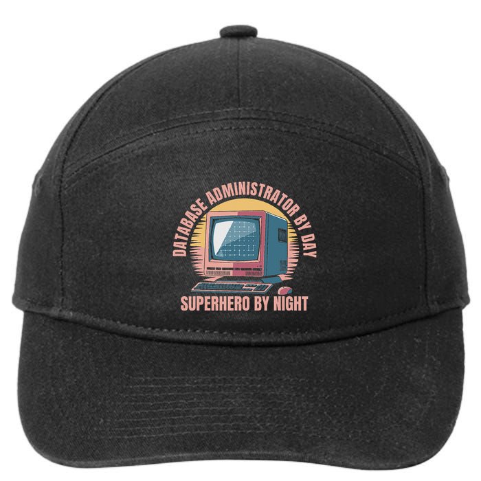 Sql Security Data Dbms Database Administrator 7-Panel Snapback Hat
