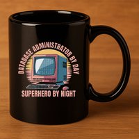 Sql Security Data Dbms Database Administrator 11oz C Handle Ceramic Mug