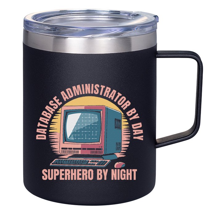 Sql Security Data Dbms Database Administrator 12oz Stainless Steel Coffee Mug
