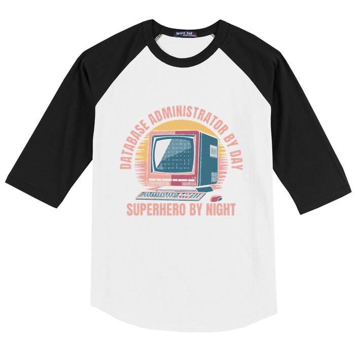 Sql Security Data Dbms Database Administrator Baseball Sleeve Shirt
