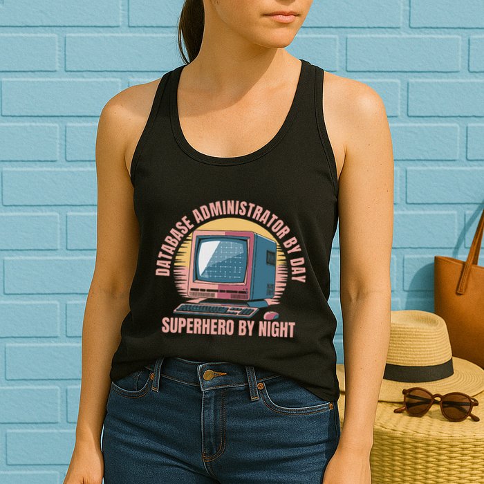 Sql Security Data Dbms Database Administrator Womens Tank Top