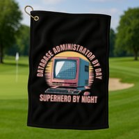 Sql Security Data Dbms Database Administrator Golf Towel