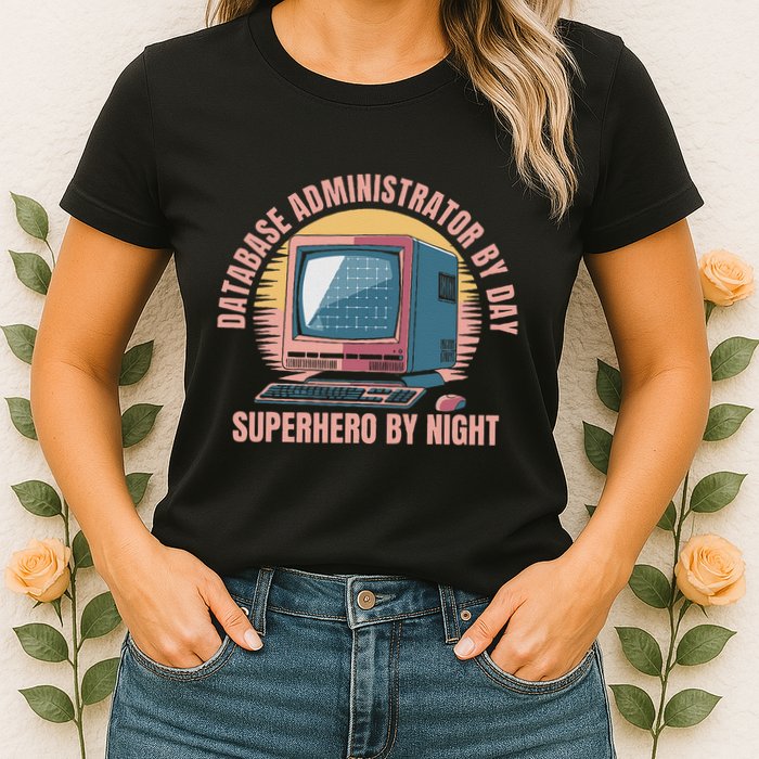 Sql Security Data Dbms Database Administrator Womens T-Shirt