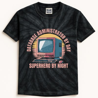 Sql Security Data Dbms Database Administrator Kids Tie-Dye T-Shirt