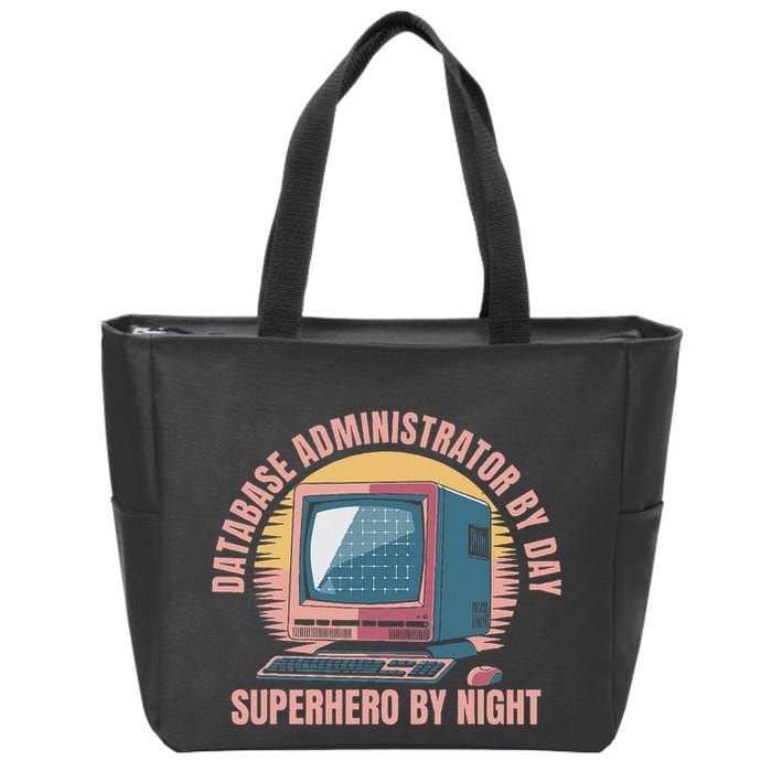 Sql Security Data Dbms Database Administrator Zip Tote Bag