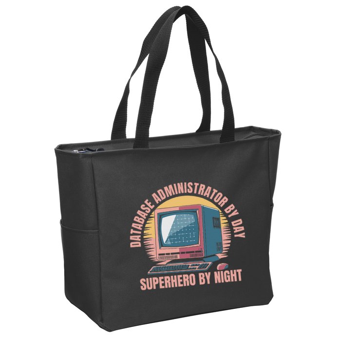 Sql Security Data Dbms Database Administrator Zip Tote Bag