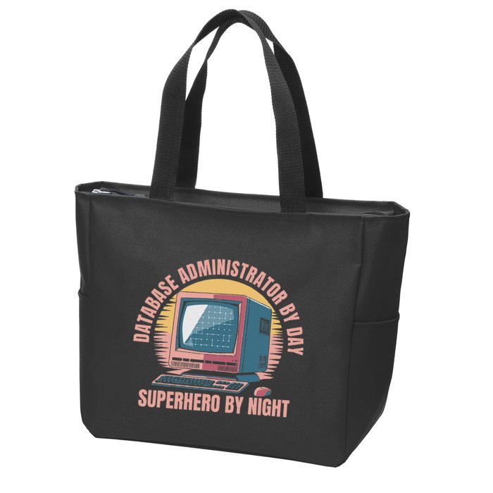 Sql Security Data Dbms Database Administrator Zip Tote Bag