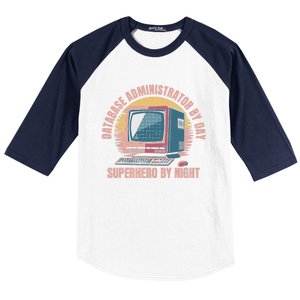 Sql Security Data Dbms Database Administrator Baseball Sleeve Shirt