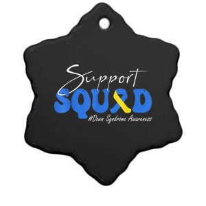 Support Squad Down Syndrome Awareness  Ceramic Star Ornament