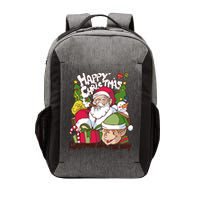 Santa Smoking Design Christmas All The Way Funny Vector Backpack
