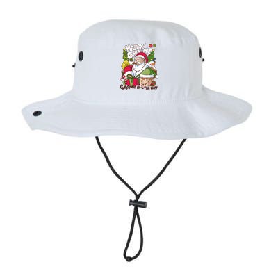 Santa Smoking Design Christmas All The Way Funny Legacy Cool Fit Booney Bucket Hat