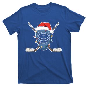 Santa Sports Design Christmas Hockey Player Gift T-Shirt