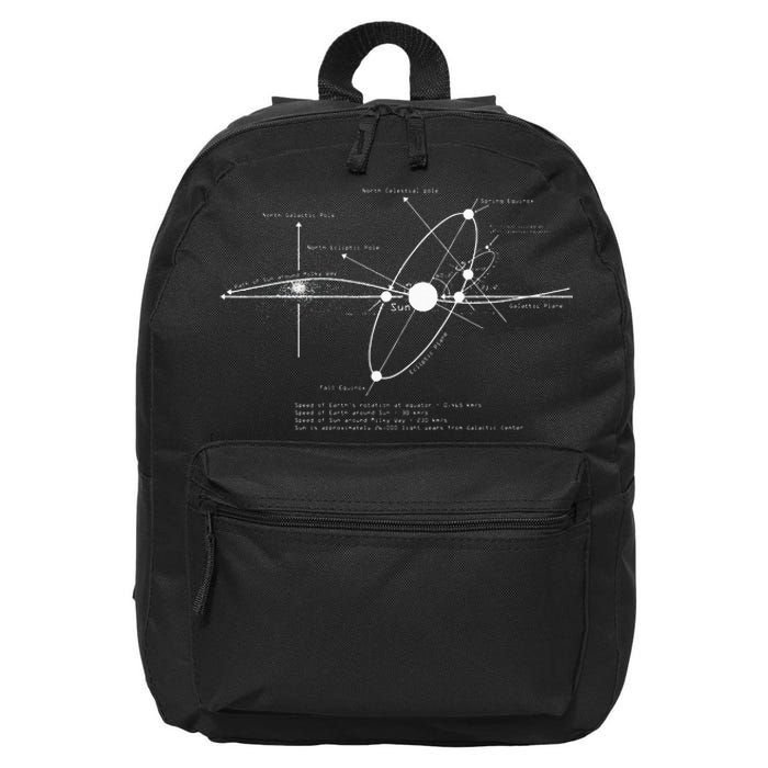 Solar Systems Diagram Astronomy Lover Astronomer Space Gift 16 in Basic Backpack