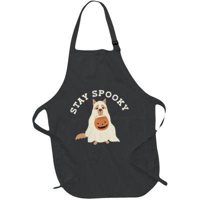 Stay Spooky Dog With Pumpkin Horror Lover Gifts Apron