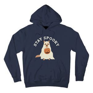 Stay Spooky Dog With Pumpkin Horror Lover Gifts Tall Hoodie