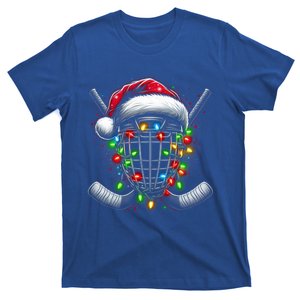 Santa Sports Design Christmas Hockey Player Cool Gift T-Shirt