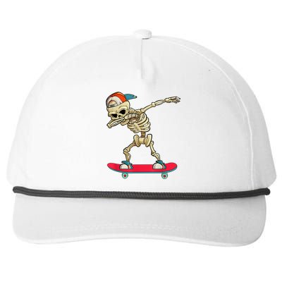 Skeleton Skateboard Dabbing Skate Skeleton TShirt Snapback Five-Panel Rope Hat