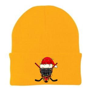 Santa Sports Design Christmas Hockey Player Great Gift Knit Cap Winter Beanie