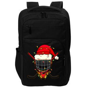 Santa Sports Design Christmas Hockey Player Great Gift Impact Tech Backpack