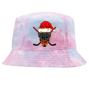 Santa Sports Design Christmas Hockey Player Great Gift Tie-Dyed Bucket Hat