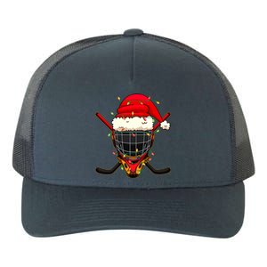 Santa Sports Design Christmas Hockey Player Great Gift Yupoong Adult 5-Panel Trucker Hat