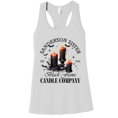 Sanderson Sisters Est 1693 Candle Company Halloween Bad Witches Vibes Women's Racerback Tank