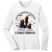 Sanderson Sisters Est 1693 Candle Company Halloween Bad Witches Vibes Ladies Long Sleeve Shirt