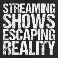 Streaming Shows Escaping Reality Funny Saying Golf Towel