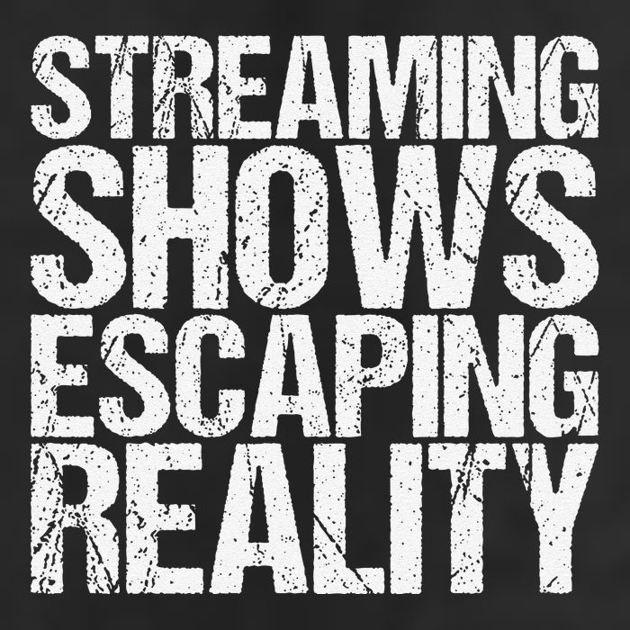 Streaming Shows Escaping Reality Funny Saying Golf Towel
