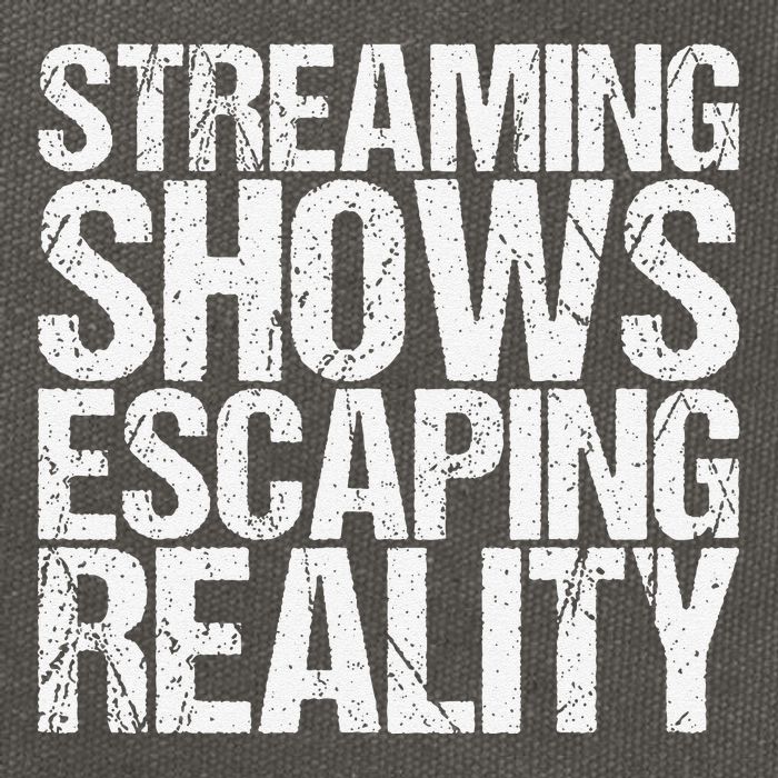 Streaming Shows Escaping Reality Funny Saying Cotton Canvas Backpack