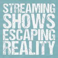 Streaming Shows Escaping Reality Funny Saying Sueded Cloud Jersey T-Shirt
