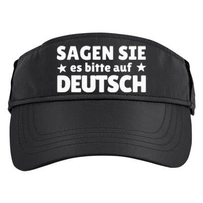 Sagen Sie Es Bitte Auf Deutsch German Teacher Adult Drive Performance Visor