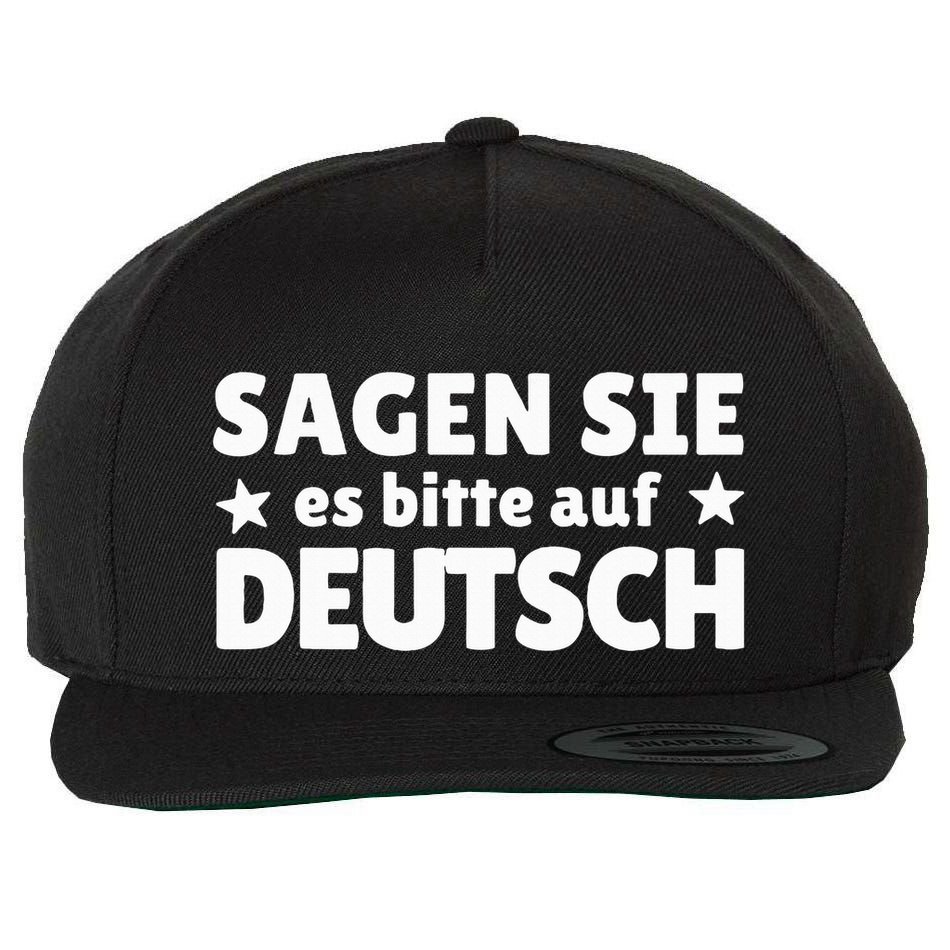 Sagen Sie Es Bitte Auf Deutsch German Teacher Wool Snapback Cap
