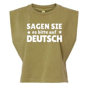 Sagen Sie Es Bitte Auf Deutsch German Teacher Garment-Dyed Women's Muscle Tee