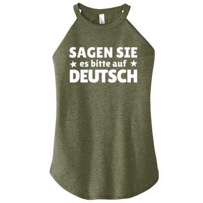 Sagen Sie Es Bitte Auf Deutsch German Teacher Women’s Perfect Tri Rocker Tank