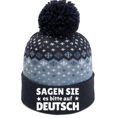 Sagen Sie Es Bitte Auf Deutsch German Teacher The Baniff Cuffed Pom Beanie