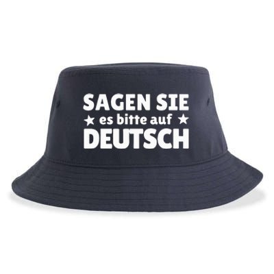 Sagen Sie Es Bitte Auf Deutsch German Teacher Sustainable Bucket Hat